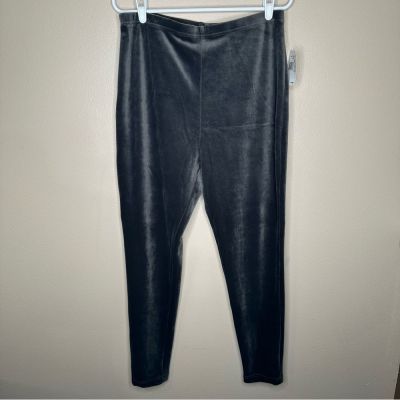 JR Bentley NWT Gray Velvet Leggings Size XL