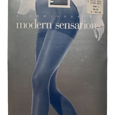 Bloomindale's Modern Sensations Style 1291 Opaque Control Top Storm Grey Size C