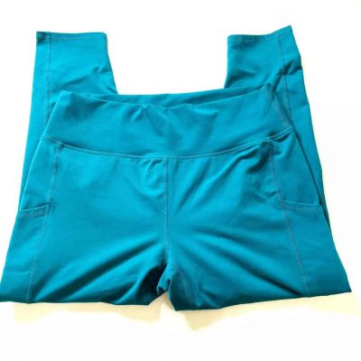 Guru Active Women's Workout Yoga Exercise Shorts with Pockets Green - Size L