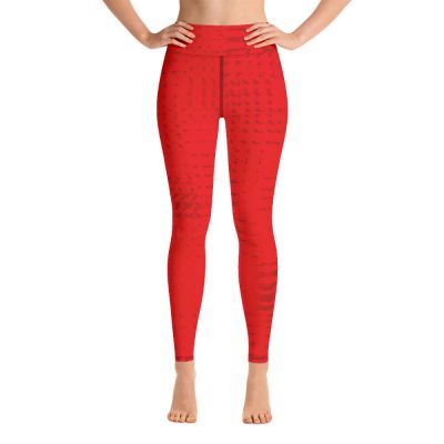 Bright Red Leggings Women's Yoga Leggings