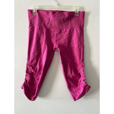 Lululemon Leggings Women's 8 Pink In The Flow Crop II Heathered Raspberry