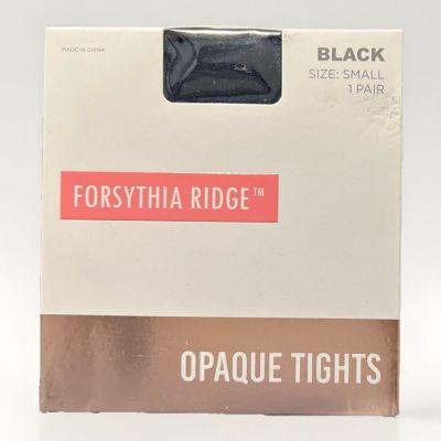 Forsythia Ridge Women's Black Opaque Tights Tights Sz: S 90-150lbs. New In Box