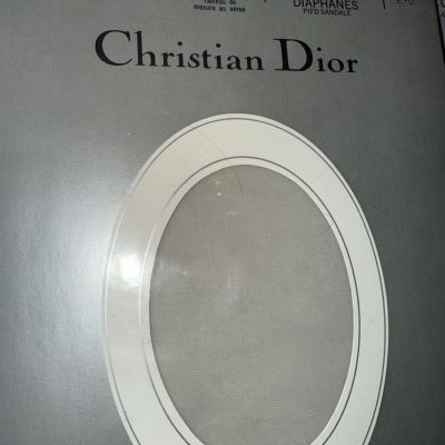 CHRISTIAN DIOR Diorissimo PANTYHOSE 3 Crystal Grey  Hosiery Ultrasheer Leg