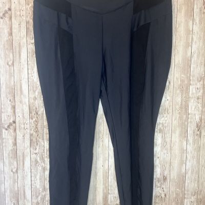 SHEIN Curve Women’s Black Mesh Panel Leggings Plus Size 3X NEW!