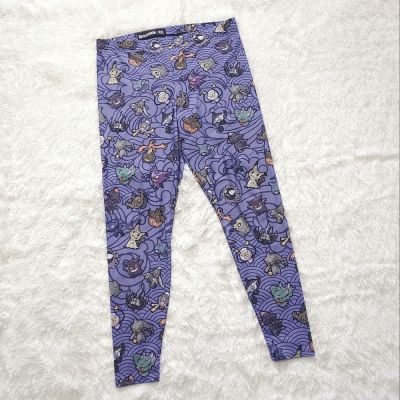 Blackmilk Ghost Pokemon Leggings Purple Black Milk Gengar Mimikyu Nerd Pants