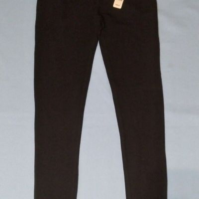 Pink & Black Fold Over Waist Leggings Size Small Yoga Work Out Pilates Atlesure.