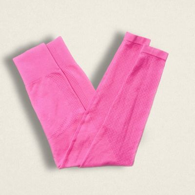 Bright Pink High Waisted Ankle Length Leggings - Size S