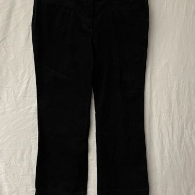 NWT TOMMY HILFIGER BLACK JANIE FIT CORDUROY PANTS SIZE 18 SLIM THRU HIPS