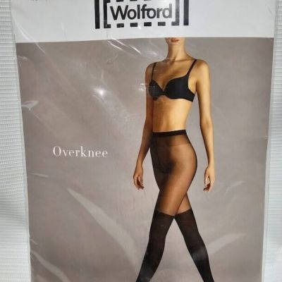 Wolford Overknee Tights Size Large Gobi / Black New Pantyhose