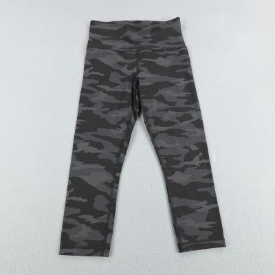 Athleta Leggings Womens XS Black Gray Camo Elation Capri High Waist Athletic Gym