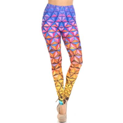 X Plus Size Ombre Epcot Leggings by USA Fashion™, Creamy Soft Leggings® Collecti