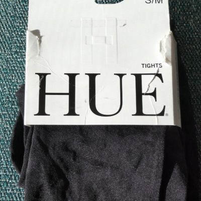 Hue Black SZ S M Rose Tights Control Top U18305