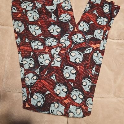 Lularoe Disney Nightmare Before Christmas Sally TC L/XL Leggings