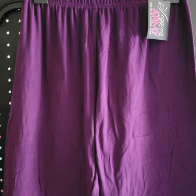 Legging Army Leggings Purple FITS SIZE 3X TO 4X