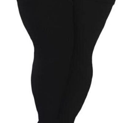 Plus Size Thigh High Socks for Thick Thighs Women- Thigh Highs One Size Black