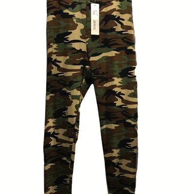 Yelete Leggings Womens One Size Plus Camouflage Boutique Olive Green Hunter New