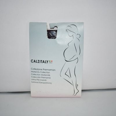 CALZITALY Opaque Maternity Pantyhose, Tights for Women in MED, BROWN NWT