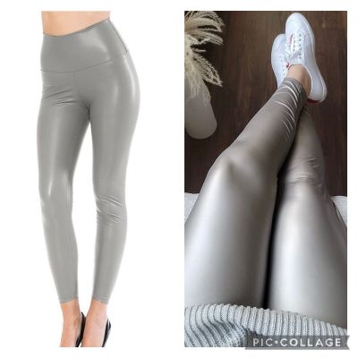 womens faux leather leggings