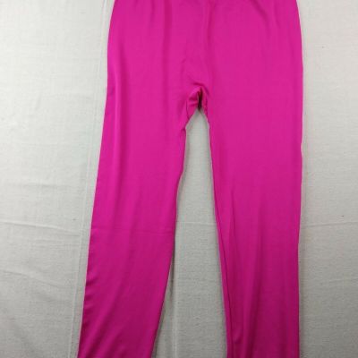 White Mark - Solid Pull On Leggings - Women - Plus Size - Fuchsia