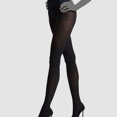 Commando Women's Black Solid The Semi Opaque Tights Size XL