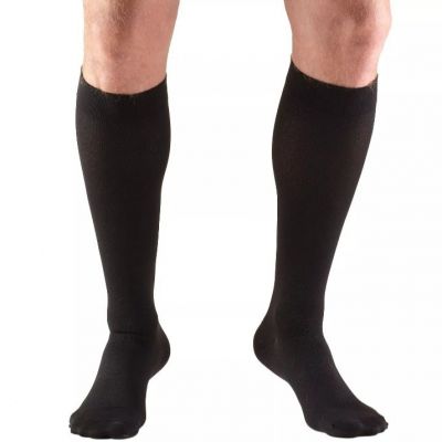 Truform Stockings Short Length Knee High  Closed Toe: 20-30 mmHg L BLACK.....140