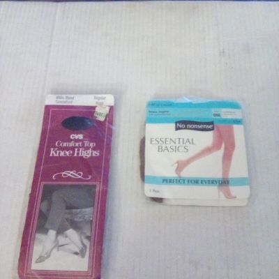 Lot of 2 Pairs of Women's Knee Highs Brand New!