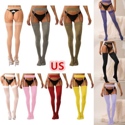 US Women's Pantyhose Elastic Waistband Stockings Ultra Thin Lingerie See-Through