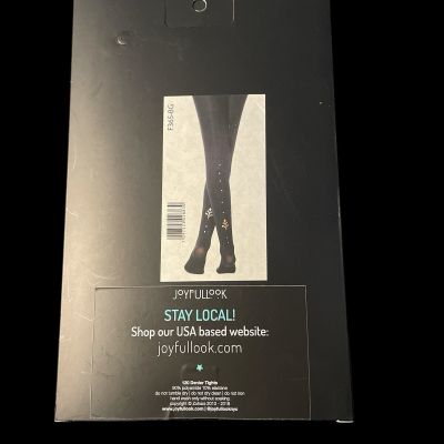 Women’s ZOHARA ART ON TIGHTS-ONE SIZE ~ Black ~ F365-BG ~ NEW