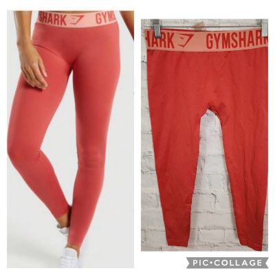 Gymshark fit flex leggings Sz S yoga coral seamless A26