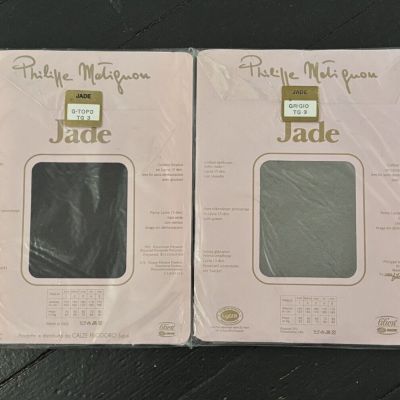 Philippe Matignon Jade Lot of 2 Pair Size large TG 3 Grigio G-Topo New In Pkg