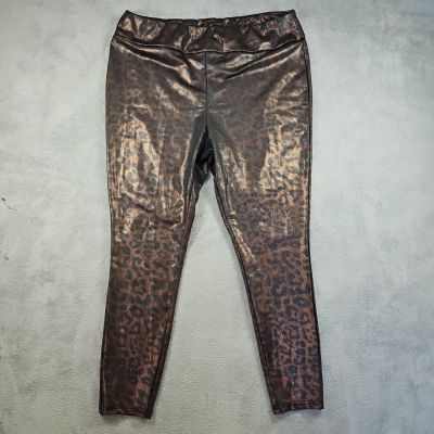 Luxe By LuLaRoe Leggings Size 2X Womens Shimmer Leopard Print