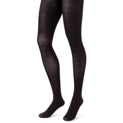 Hanes Premium Women's 2pk Opaque Tights - Black