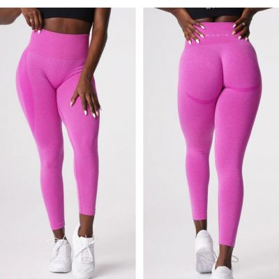 NVGTN seamless contour leggings maui bright barbie pink size medium