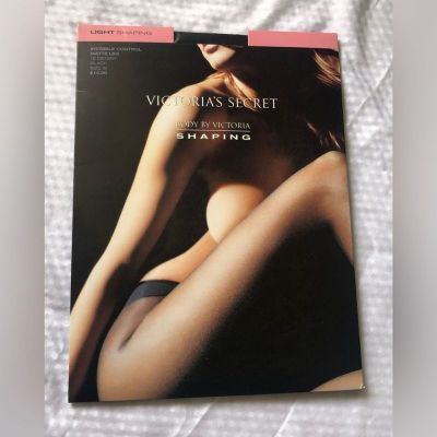 Victoria's Secret Body by Victoria Shaping Hosiery Size B Black