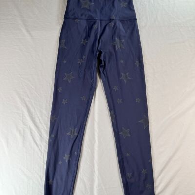 Aerie Chill Play Move Star Full Length Workout Leggings Size Medium Purple