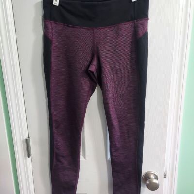 Purple/black Leggings