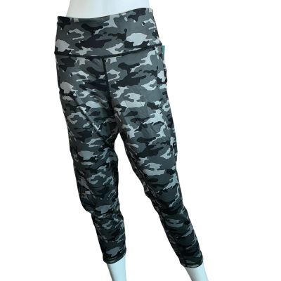 ID Ideology Plus Size Camo-Print Reversible Cropped Leggings, 2X NWT