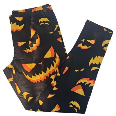 No Boundaries Halloween Spooky Pumpkins Ankle Length Leggings Jr Womens Small