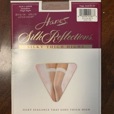 Hanes Silk Reflections Silky Sheer Thigh High Stockings CD, Little Color Sty 720