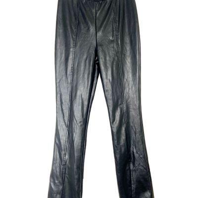 Wild Fable Women's SZ M Leggings Pants Black Faux Leather Liquid High Waisted