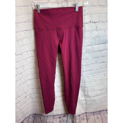 Lululemon Burgundy Athletic Leggings High-Rise Workout Yoga Running Pants