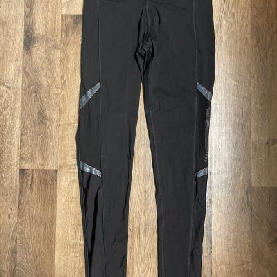 Victoria’s Secret PINK Ultimate Sexy Mesh Black Reflective Leggings Size Small