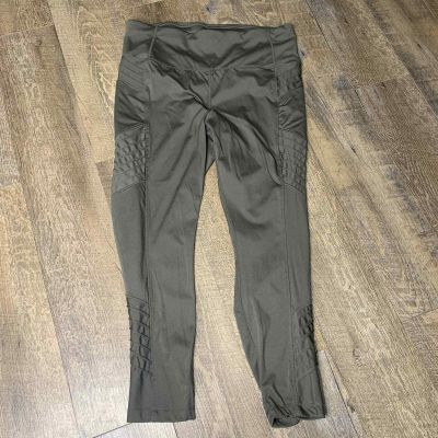 Member's Mark Everyday Moto Ankle Leggings Womens Size XXL Olive Green High Rise