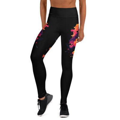 Yoga Leggings Urban design style black stich with inside pocket