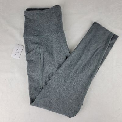 Core 10 Full Length Yoga Legging High Waist  1X Charcoal Gray Side Pockets NWT