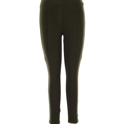 Style&Co Women Green Leggings M Petites