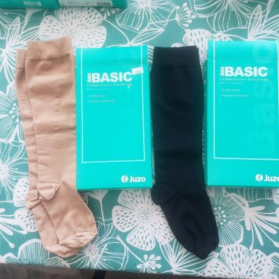 Juzo BASIC 4410 SHORT Knee High Stockings AD FF Compression 15-20 Size & Color