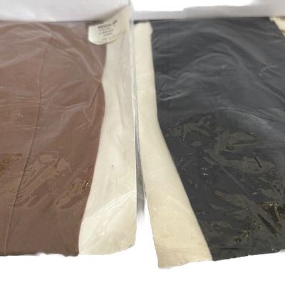 Vintage 2 Size C Large Pantyhose Tights Lot Black Control Top Regular Tan