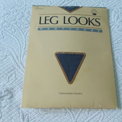 New Leg Looks Pantyhose     Soft Navy Opaque  Sz Sm