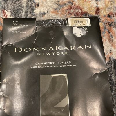 Donna Karan Opaque Toners Tights Tall Black